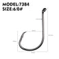 PROBEROS 100pcs High Carbon Steel Octopus Hooks Strong Pulling Force Sharp fishing Hooks