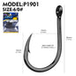 Proberos 100pcs Steel Hooks Premium Carbon Steel Circle Fishing Hooks, Corrosion-ResistantUltra-Sharp for Saltwater & Freshwater
