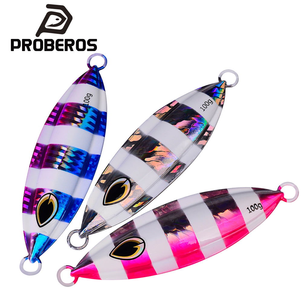 proberos 5 قطعة من بطء غرق رقصة الطعم - ملعقة معدنية الملح الطعم ، مجموعة متنوعة من الألوان الاصطناعية من الصعب معالجة الصيد ، الصب رقصة رقصة | يعكس الطعم | دائم معالجة الصيد ، الطعم
