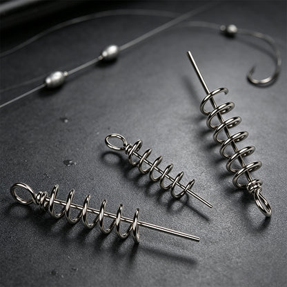 PROBEROS PJ049 Spring Lock Pins With Ring for Soft Baits 50PCS