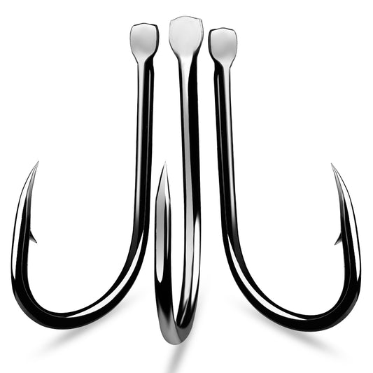 PROBEROS 500pcs  Flat Hook Jigging Slow Jig iron plate Hook High Carbon Steel Saltwater Fishing Hook Fishhook