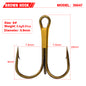 PROBEROS triple hook fishing with barbed anchor hooks, lure fishing tackle, tackle and white triple anchor hooks 100 PCS
