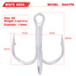 PROBEROS Fish Hook 2/4/6/8/10# Treble Hook Lure Hook Tied Hair Hook Tackle 100pcs
