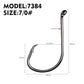 PROBEROS 100pcs High Carbon Steel Octopus Hooks Strong Pulling Force Sharp fishing Hooks - Proberos