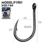 Proberos 100pcs Steel Hooks Premium Carbon Steel Circle Fishing Hooks, Corrosion-ResistantUltra-Sharp for Saltwater & Freshwater