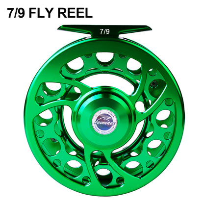 PROBEROS FR08 CNC Aluminum Fly Reel, 5/7, 7/9, 9/10 Sizes, 3 Colors Fly Reel with Zero Deviation Spool