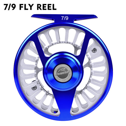 PROBEROS CNC Aluminum Fly Reel, 5/7, 7/9, 9/10 Sizes, 3 Colors Large Arbor Fly Reel, Corrosion Resistant for Freshwater  Saltwater