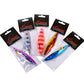 PROBEROS 6 Pz Metallo Cast Jig Cucchiaio 40g 60g 80g 100g Shore Casting Jigging Pesce Pesce Pesce Basszuolo Pesca Lure Kit Artificiale Bait Tackle