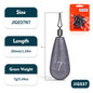 PROBEROS Lure Reverse Fishing Sinker Cylindrical Rod Anti-Hanging Bottom Inverted Counterweight Lead Fishing Tackle Accessories 10 Packs 100pcs