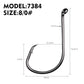 PROBEROS 100pcs High Carbon Steel Octopus Hooks Strong Pulling Force Sharp fishing Hooks - Proberos