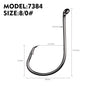 PROBEROS 100pcs High Carbon Steel Octopus Hooks Strong Pulling Force Sharp fishing Hooks