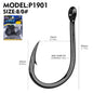 Proberos 100pcs Steel Hooks Premium Carbon Steel Circle Fishing Hooks, Corrosion-ResistantUltra-Sharp for Saltwater & Freshwater