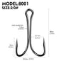 PROBEROS 100pcs Luya Fishing Hook Carbon Steel Barbed Double Hook Fishing Hook Chicken Claw Hook Tied Soft Bait Fish Accessories
