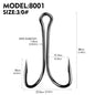 PROBEROS 100pcs Luya Fishing Hook Carbon Steel Barbed Double Hook Fishing Hook Chicken Claw Hook Tied Soft Bait Fish Accessories