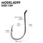 PROBEROS 100pcs barbed fishing hook for salt water with high carbon steel suitable for fishing dayu11 freshwater fish hook