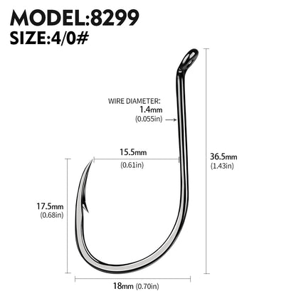PROBEROS 100pcs barbed fishing hook for salt water with high carbon steel suitable for fishing dayu11 freshwater fish hook