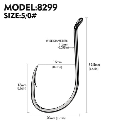 PROBEROS 100pcs barbed fishing hook for salt water with high carbon steel suitable for fishing dayu11 freshwater fish hook