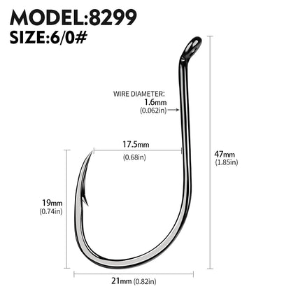 PROBEROS 100pcs barbed fishing hook for salt water with high carbon steel suitable for fishing dayu11 freshwater fish hook
