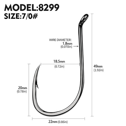 PROBEROS 100pcs barbed fishing hook for salt water with high carbon steel suitable for fishing dayu11 freshwater fish hook