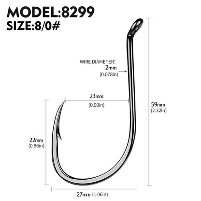 PROBEROS 100pcs barbed fishing hook for salt water with high carbon steel suitable for fishing dayu11 freshwater fish hook