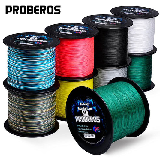 PROBEROS 1000m Braided Fishing Line 8 Strand HYPERDIMENSIONAL SNARE: Wormhole Filament PE Line - Proberos