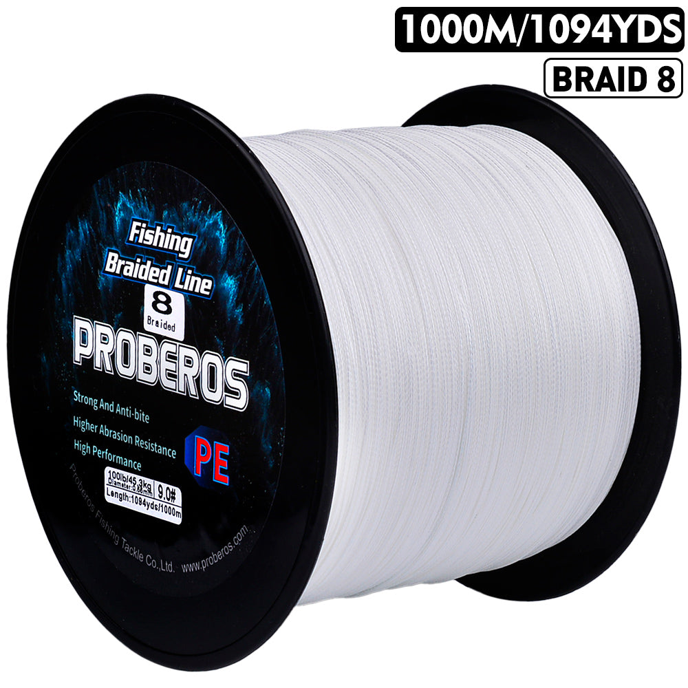 PROBEROS 1000m Braided Fishing Line  8 Strand  HYPERDIMENSIONAL SNARE: Wormhole Filament PE Line