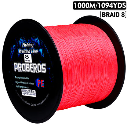 PROBEROS 8 Strand Braided Fishing Line 1000m Heavy Duty PE Line