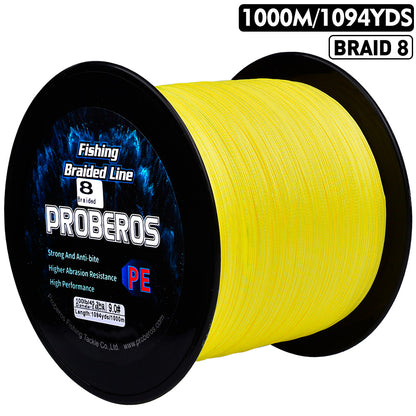 PROBEROS 8 Strand Braided Fishing Line 1000m Heavy Duty PE Line