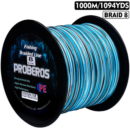 PROBEROS 8 Strand Braided Fishing Line 1000m Heavy Duty PE Line