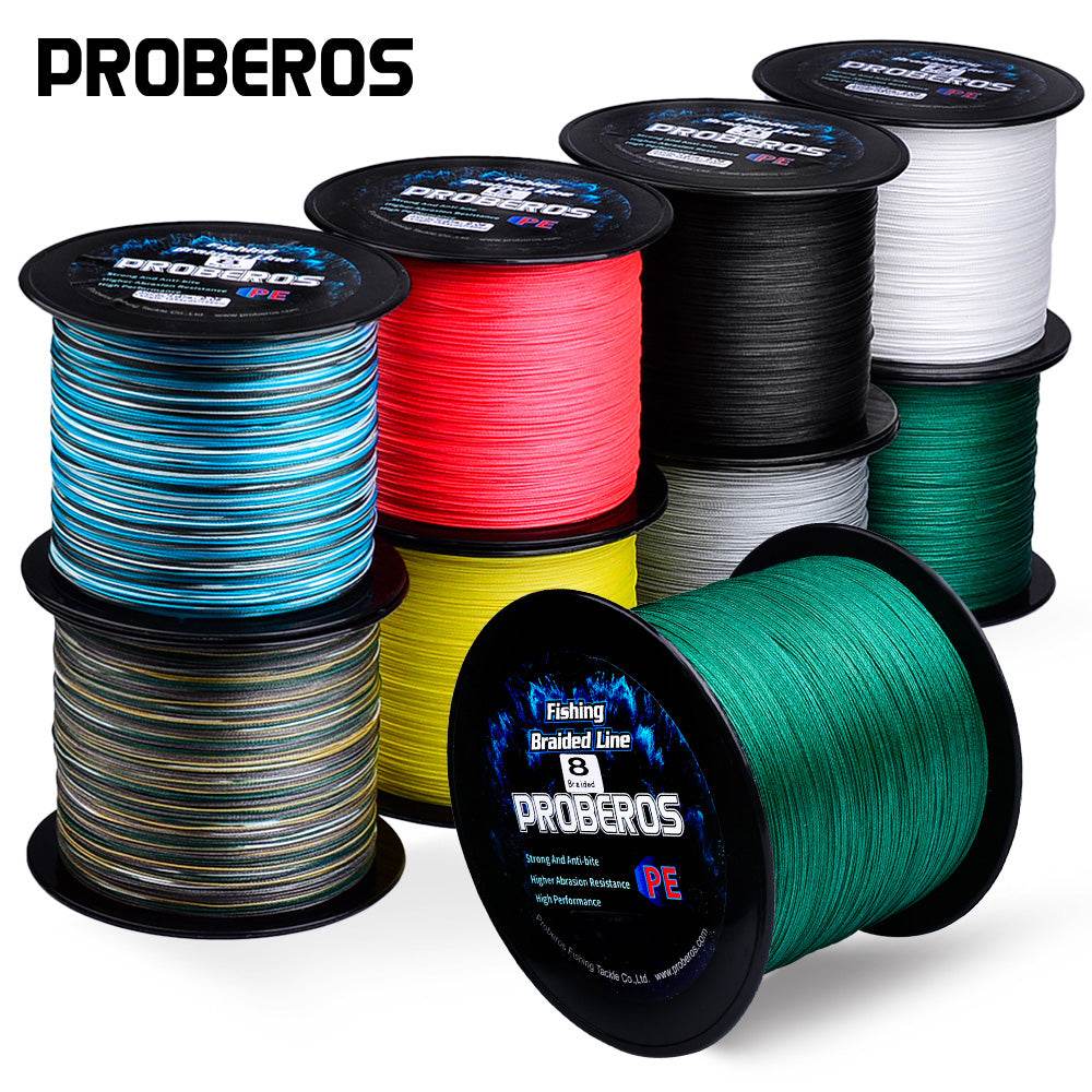 PROBEROS 2000m Braided Fishing Line 8 Strand Photosynth Coating｜Stealth Hunt in Amazon, Mariana & Martian Brines - Proberos