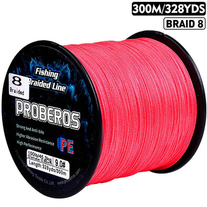 PROBEROS 300m Braided Fishing Line 8 Strand Antimatter Armor｜Dominate Tides, Aurora, Meteor Fields - Proberos