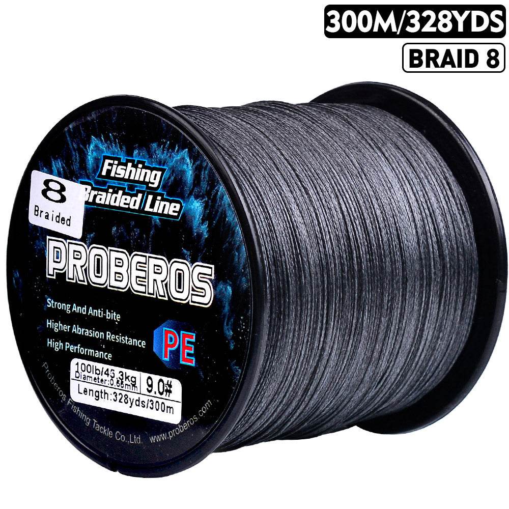 PROBEROS 300m Braided Fishing Line 8 Strand Antimatter Armor｜Dominate Tides, Aurora, Meteor Fields - Proberos