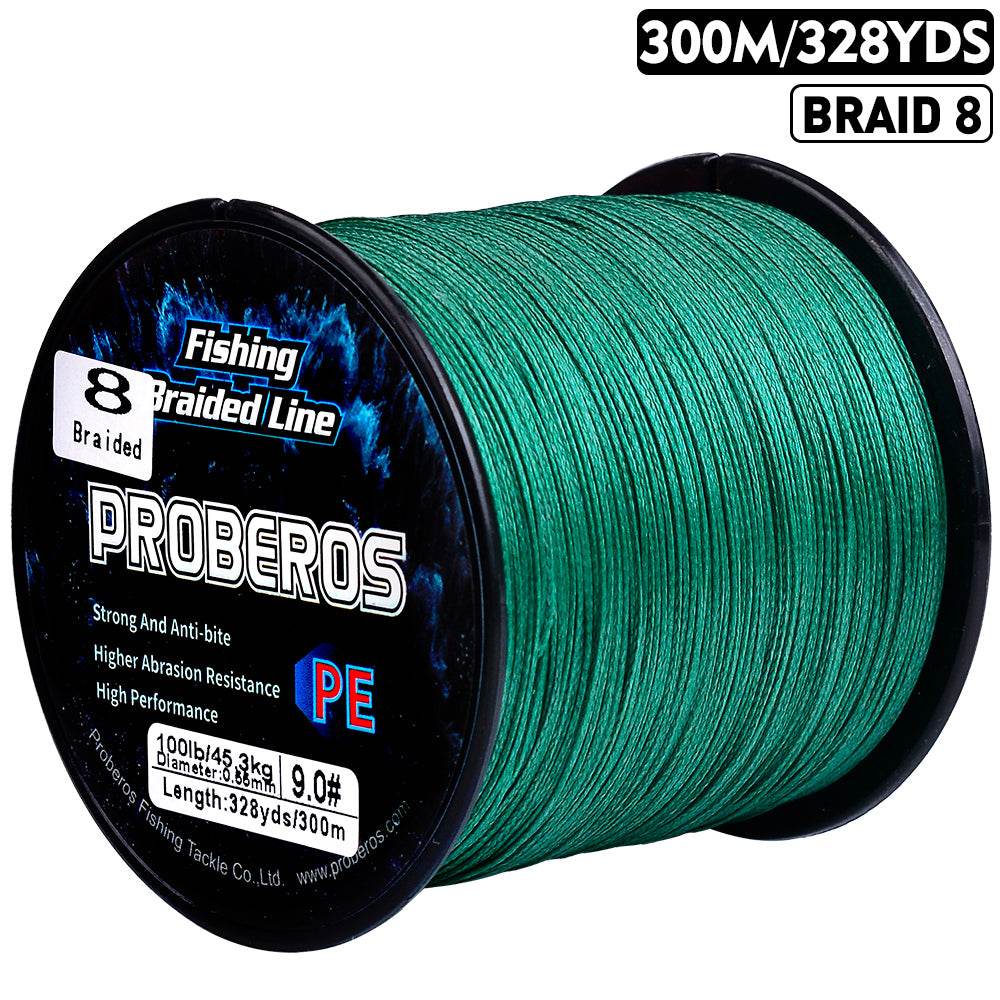 PROBEROS 300m Braided Fishing Line 8 Strand Antimatter Armor｜Dominate Tides, Aurora, Meteor Fields - Proberos