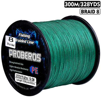 PROBEROS 300m Braided Fishing Line 8 Strand Antimatter Armor｜Dominate Tides, Aurora, Meteor Fields - Proberos