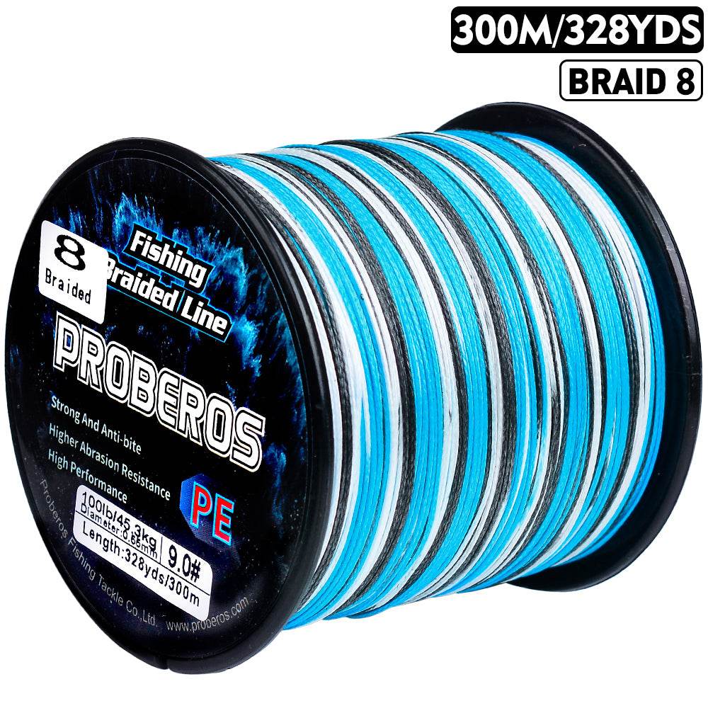 PROBEROS 300m Braided Fishing Line 8 Strand Antimatter Armor｜Dominate Tides, Aurora, Meteor Fields - Proberos