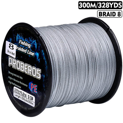 PROBEROS 300m Braided Fishing Line 8 Strand Antimatter Armor｜Dominate Tides, Aurora, Meteor Fields - Proberos