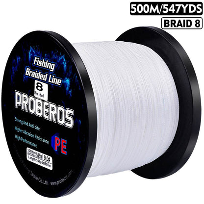 PROBEROS 500m Braided Fishing Line 8 Strand DarkEnergy Shield｜Fishing Across Ice Age, Lava Seas & Void Zones - Proberos