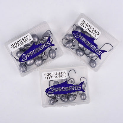 PROBEROS JIG055 Jig Head Hooks Freshwater for Trout Perch Crappie