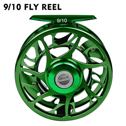 PROBEROS FR06 CNC Aluminum Fly Reel, 5/7, 7/9, 9/10 Sizes, 3 Colors Large Arbor Fly Reel, Corrosion Resistant for Freshwater  Saltwater