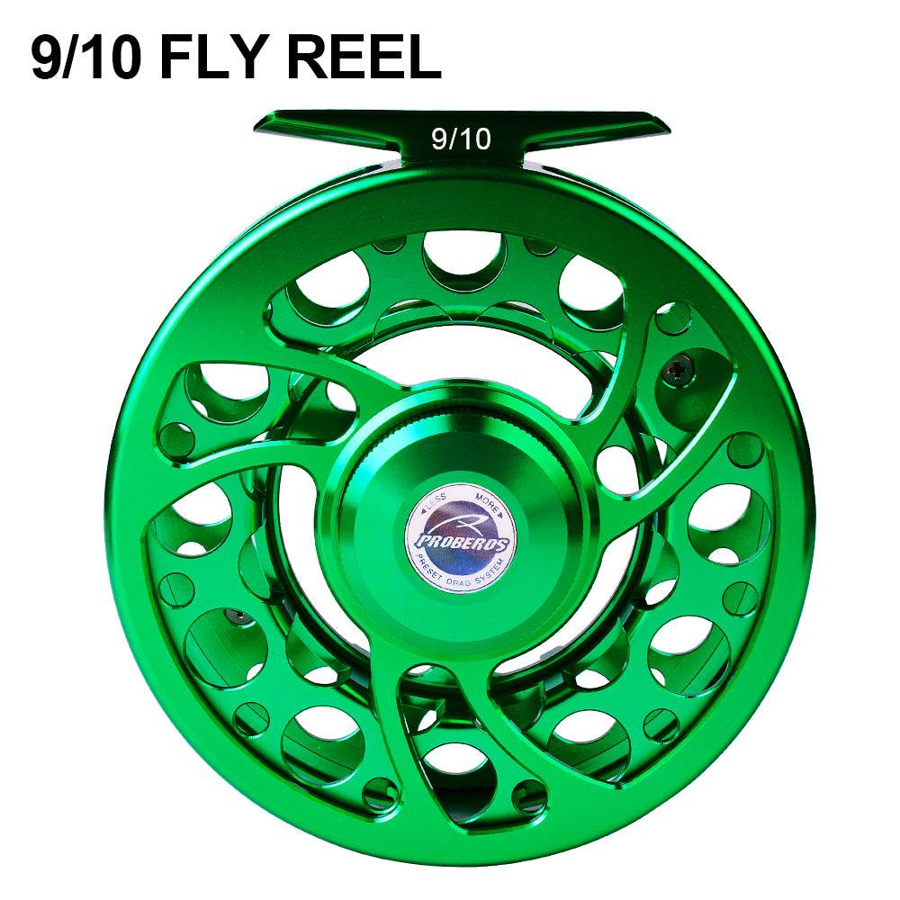 PROBEROSフライリール 9/10 7/9 シルバー グリーン PROBEROS FLY REEL Fishing Reel – Proberos
