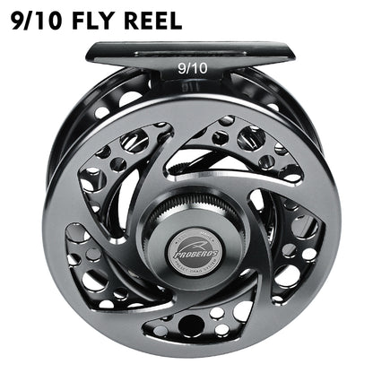 PROBEROS FR07 CNC Aluminum Fly Reel, 5/7, 7/9, 9/10 Sizes, 5 Colors;Large Arbor Fly Reel, Corrosion Resistant for Freshwater; Saltwater