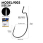PROBEROS 100pcs  Blood Fishing Hook Carbon Steel Wide Crank Hook Offset Fishhook Soft Worm Barbed Hook Carp Fishing Hooks