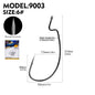 PROBEROS 100pcs  Blood Fishing Hook Carbon Steel Wide Crank Hook Offset Fishhook Soft Worm Barbed Hook Carp Fishing Hooks