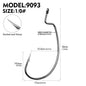 PROBEROS 100pcs Fishing Hooks Worm Hooks Bass Hooks Crank Hook,Fishing Hooks Fishing Tackle For Bass Trout Saltwater Freshwater