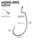 PROBEROS 100pcs Fishing Hooks Worm Hooks Bass Hooks Crank Hook,Fishing Hooks Fishing Tackle For Bass Trout Saltwater Freshwater - Proberos