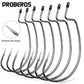 PROBEROS 100pcs Fishing Hooks Worm Hooks Bass Hooks Crank Hook,Fishing Hooks Fishing Tackle For Bass Trout Saltwater Freshwater - Proberos