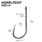 PROBEROS 100pcs barbed fishing hook for salt water with high carbon steel suitable for fishing dayu11 freshwater fish hook