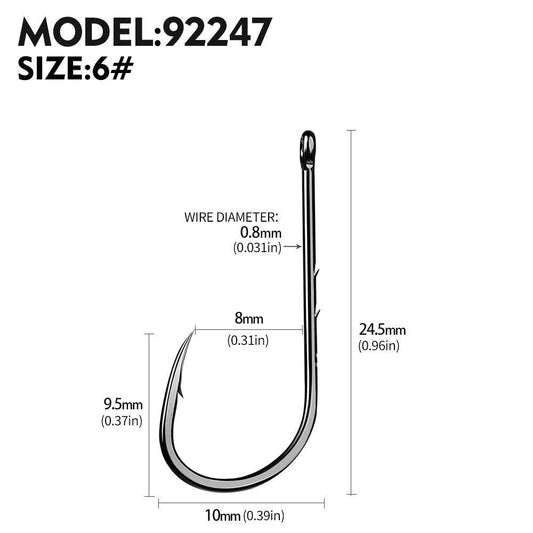 PROBEROS 100pcs barbed fishing hook for salt water with high carbon steel suitable for fishing dayu11 freshwater fish hook - Proberos