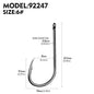 PROBEROS 100pcs barbed fishing hook for salt water with high carbon steel suitable for fishing dayu11 freshwater fish hook
