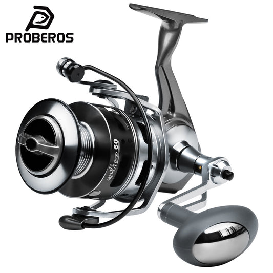 PROBEROS ACE Spinning Reel, 11+1/5+1/4+1BB, 5.1:1/4.9:1 Gear Ratio, 6kg-14kg Max Drag CNC Aluminum , Left/Right Interchangeable Handle